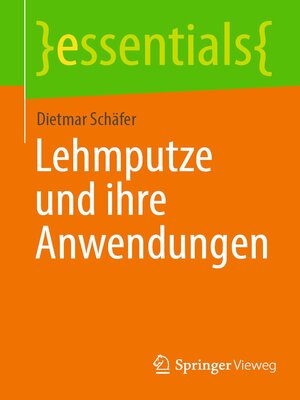 cover image of Lehmputze und ihre Anwendungen